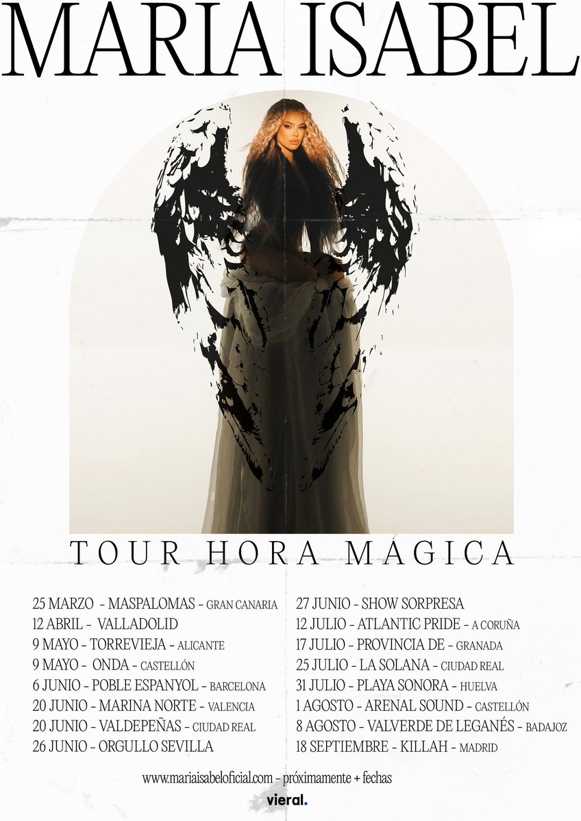 mariaisabelAMQS's tweet photo. TOUR HORA MÁGICA ✨🤍✨🤍 donde os veo? https://t.co/2rJArr84vt