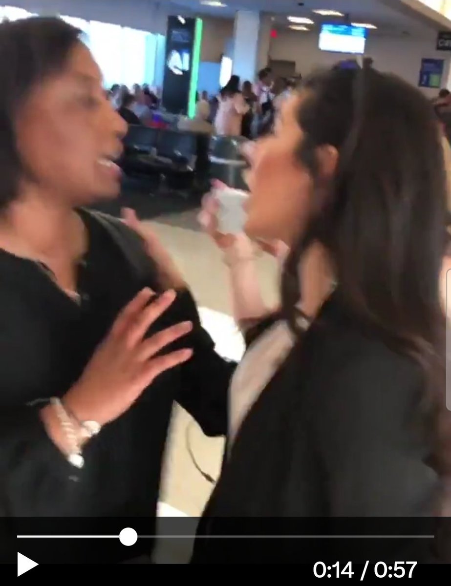 USMC___'s tweet photo. @Real_Brando @danielgerling @Tiffany4444444 @christaljudd @TMZ @RepLuna @jacob_wass Luna touched the woman first. Stop being "biased".
Luna shouts angrily, moves toward Harris repeatedly, touches etc... her actions are much closer to the legal definition of assault but I still wouldn't call it that. Saying "at the same level" is biased. https://t.co/jHEGARoKpf