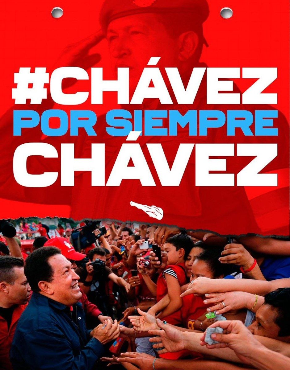 teamovenezuel3's tweet photo. Chávez Invicto 🇻🇪👊🏼 

Llenamos las redes de un gran hombre, un gran padre y un gran de Bolívar.

#ChávezPorSiempreChávez https://t.co/0zTiDxg4UW