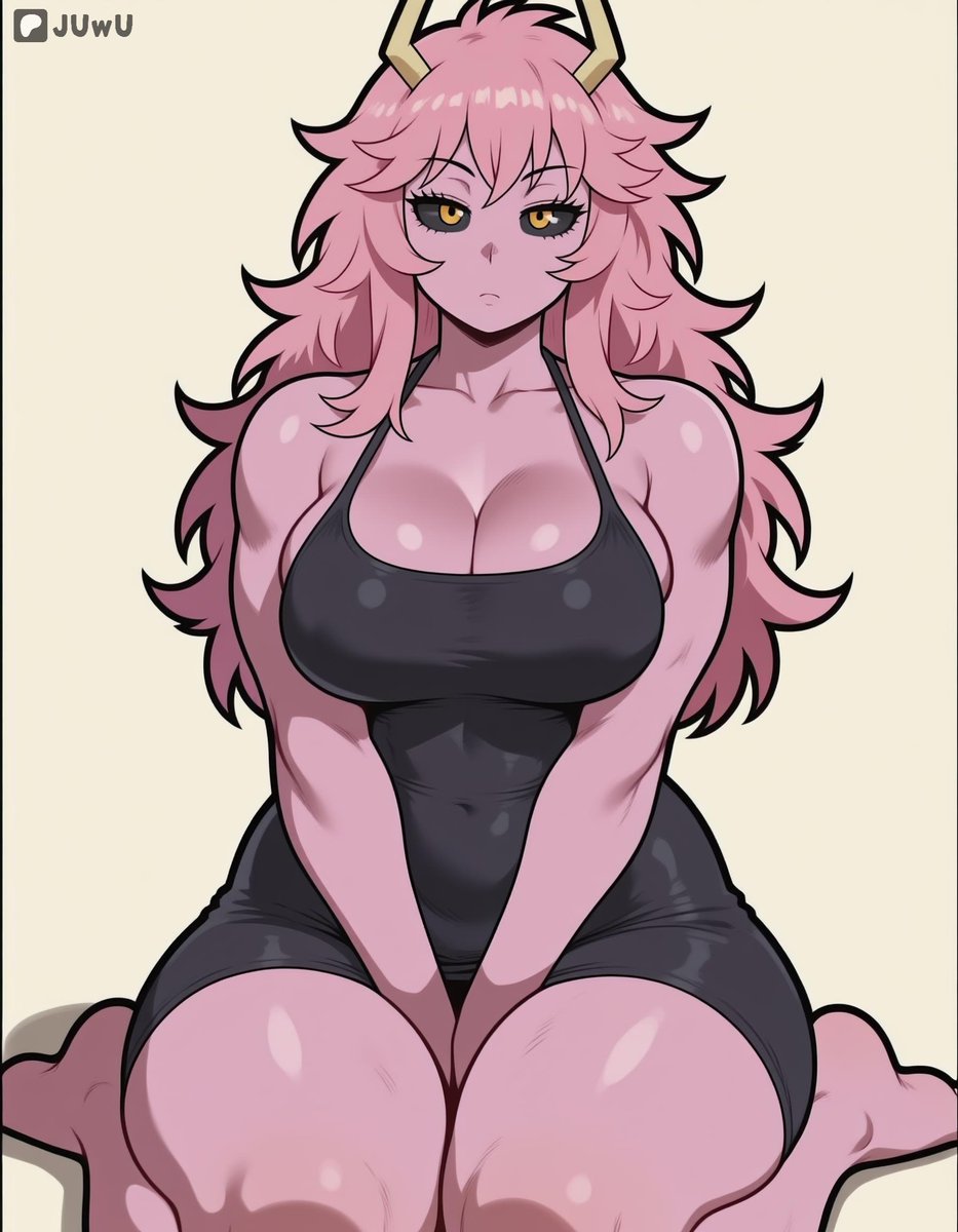 juwusus's tweet photo. Mina Ashido 
time skip black dress https://t.co/iHQ4B7jmH6
