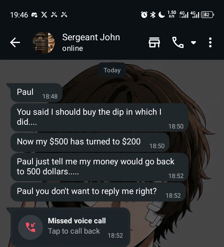 Paul_eth01's tweet photo. Is it a crime to tell someone to ape in..

Now he's threatening me..
 
I need your advise guys, what should I tell him.. https://t.co/3pVGQBAa4J