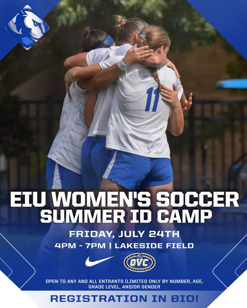 EIUsoccer's tweet photo. We want to see YOU in Charleston this summer! 💙⚽️🐾

🔗 https://t.co/B18ZQA51Ca https://t.co/QUii3kSGZN