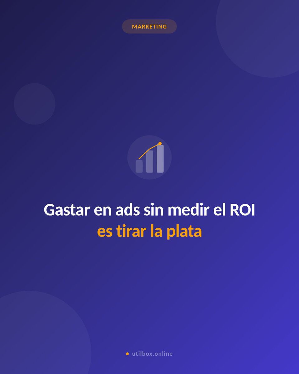 utilboxoficial's tweet photo. Gastar en ads sin medir el ROI es tirar la plata. Si no sabés cuánto te devuelve cada dólar, no estás haciendo marketing — estás apostando.

Medí. Ajustá. Mejorá. Lo que no se mide no se mejora.

👉 https://t.co/6CB7VdFP30

#marketingdigital #roi #facebookads #googleads https://t.co/1lrxvSNSA5