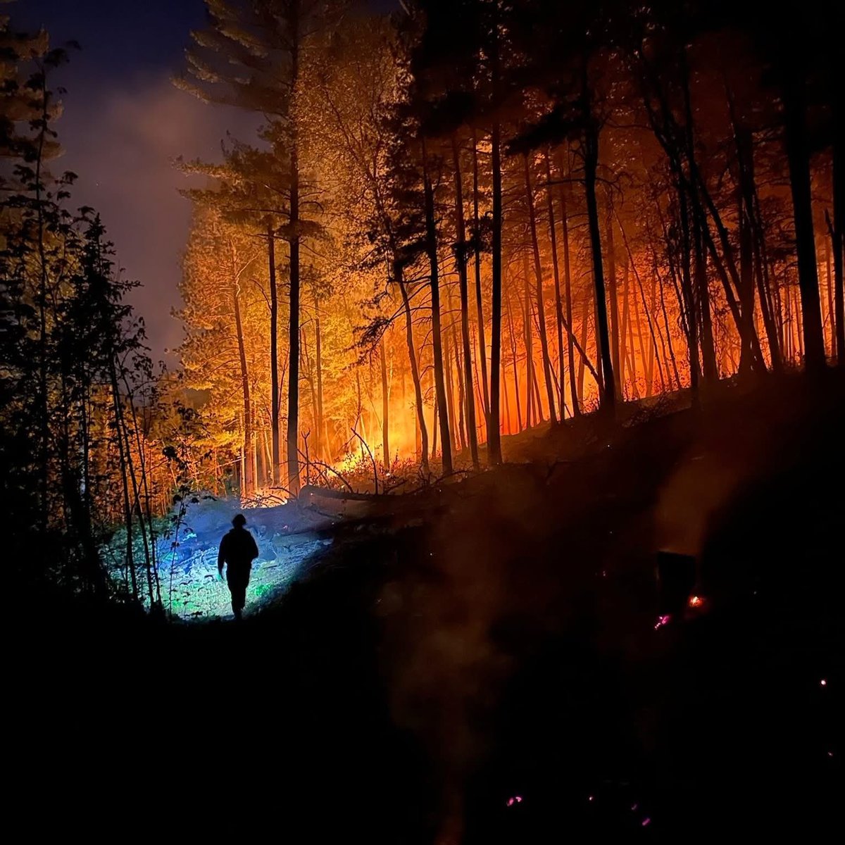 elyecho's tweet photo. Birch Bay fire update:

Containment now at 30 percent. 

The St. Louis County Sheriff’s Office has lifted all evacuation zones in the area of the Birch Bay Fire in cooperation with U.S. Forest Service Officials and MNICS Team A.
Firefighters and heavy equipment will still be operating in the area, and residents should be extremely cautious when traveling on North Arm Road. Others are still advised to stay clear of the area.
Stakeholders continue to be engaged, including both YMCA camps, and an immediate threat to public safety is not anticipated at this time.