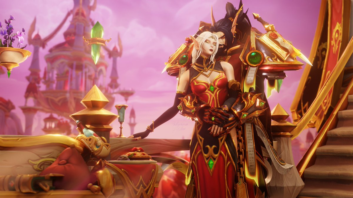 ShyrunArt's tweet photo. Still my favourite OC pair... simply because Ash and Kieara are my fiancé’s and my paladins.

Every render of these two is kinda like a love letter... 🥰

#ShyrunArt | #WarcraftArt | #Bloodelf | 💯 #BlenderArtist | #Midnight | #WorldOfWarcraft | #FanArt https://t.co/mASL82K91I