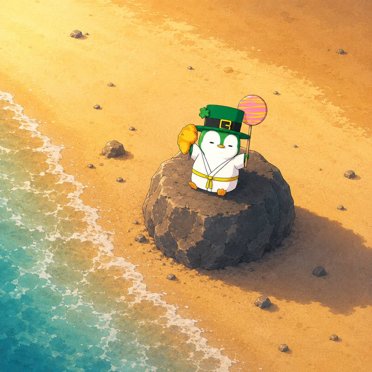 silentbuilder3's tweet photo. I'm calm because I have my Lil Pudgy 🐧 https://t.co/FOznsj9kRz