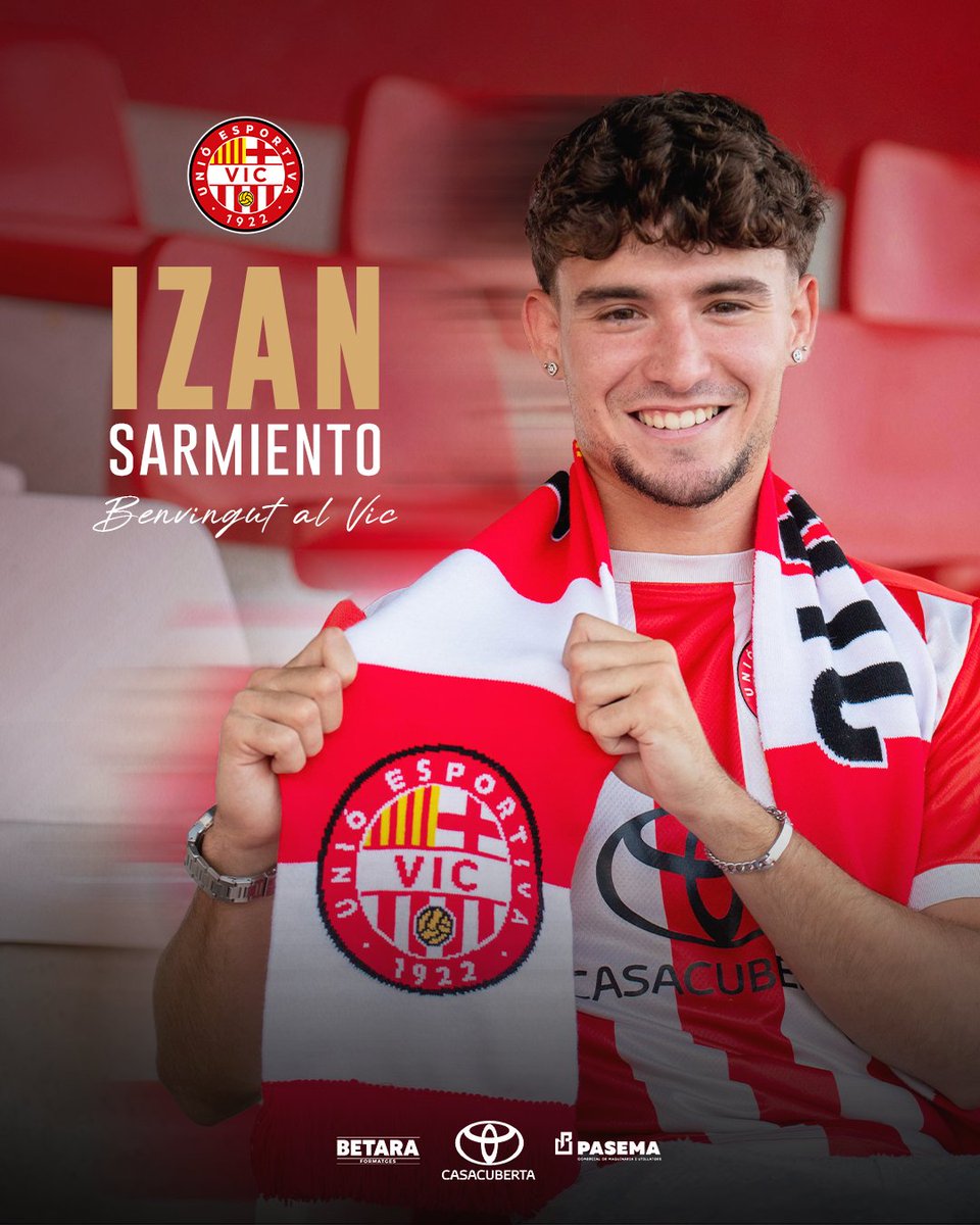 UEVic_'s tweet photo. ❤️ Izan és vigatà 🤍

𝑩𝒆𝒏𝒗𝒊𝒏𝒈𝒖𝒕 𝒂𝒍 𝑽𝒊𝒄! 🤝

#SomUEVic 🔴⚪ https://t.co/0oYV829mJK