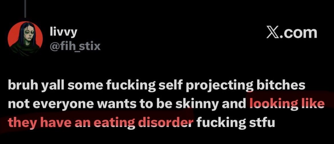 gleeperglorp's tweet photo. @wispyfigure does son not understand that overeating is also an ed lolol https://t.co/1yYU00nbjV