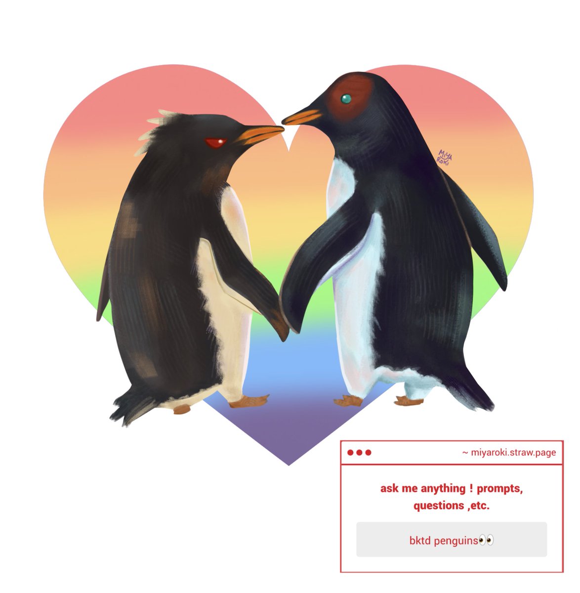 miyaroki's tweet photo. gay tdbk penguins for pride 🎉

#tdbk #mha https://t.co/xQGALn4qpJ