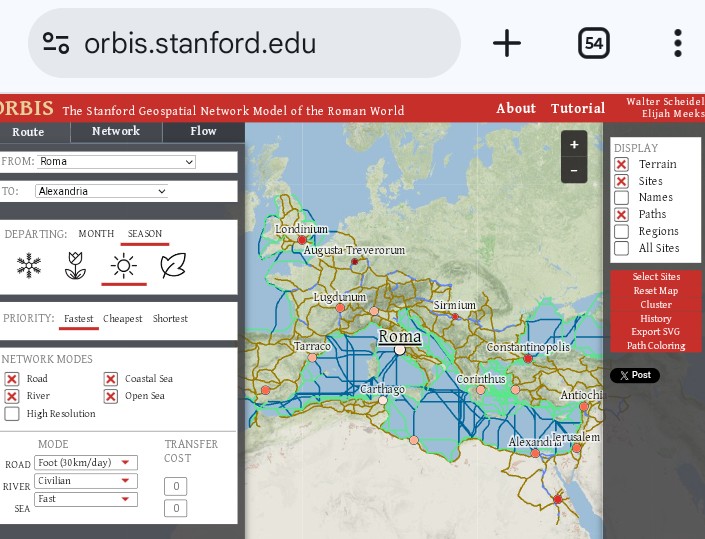 Gpsyv's tweet photo. La Universidad de Stanford ha creado un "Google Maps" para la época de Astérix y Obelix: https://t.co/Fs70SwVN7y https://t.co/KdWlIgbKXf