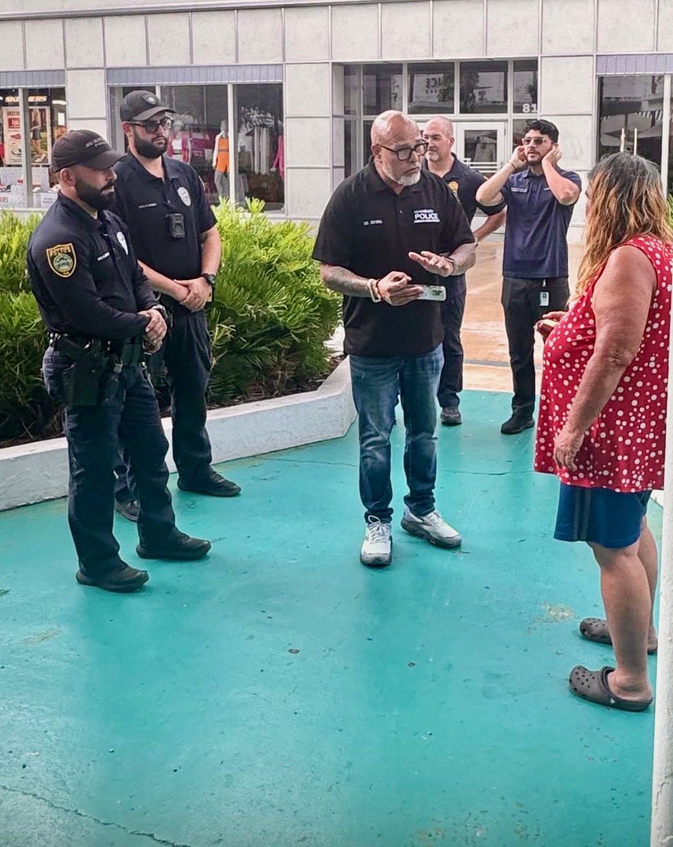 SurfsidePolice's tweet photo. The Surfside Police Department joined the Miami Beach Police Department’s Homeless Outreach Unit during a coordinated outreach operation aimed at locating individuals experiencing homelessness and connecting them with available resources and  shelter options.

#surfsidepd #police https://t.co/i3ReiHnaS5