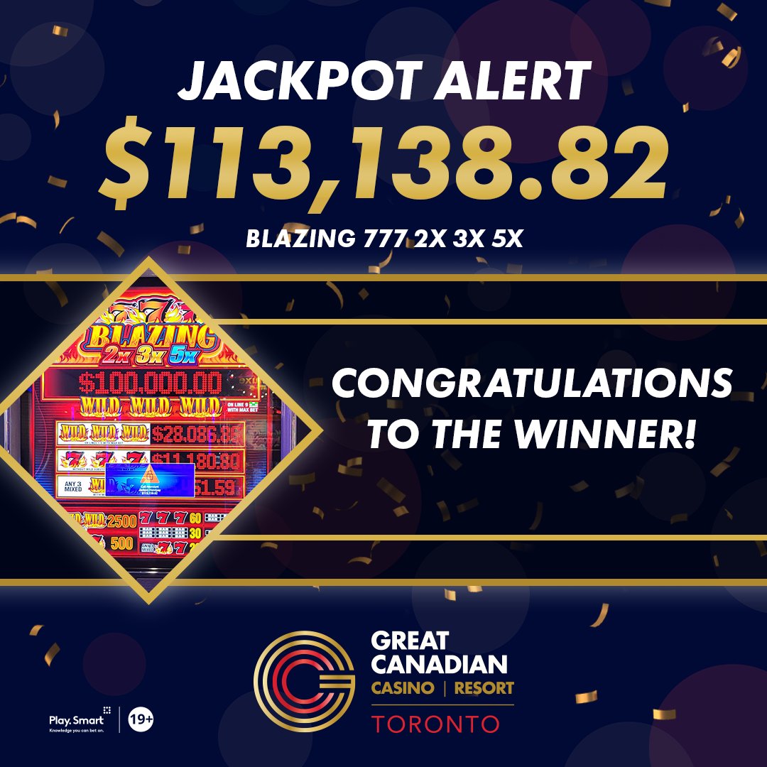 GreatCanadianTO's tweet photo. The Blazing Sevens were on fire! One lucky guest struck it big on June 2, 2026, and walked away with an incredible jackpot of $113,138.82!
.
.
Les Blazing Sevens ont fait fureur ! Un chanceux client a remporté le gros lot le 2 juin 2026 et est reparti avec un incroyable gain de 113 138,82 $ !