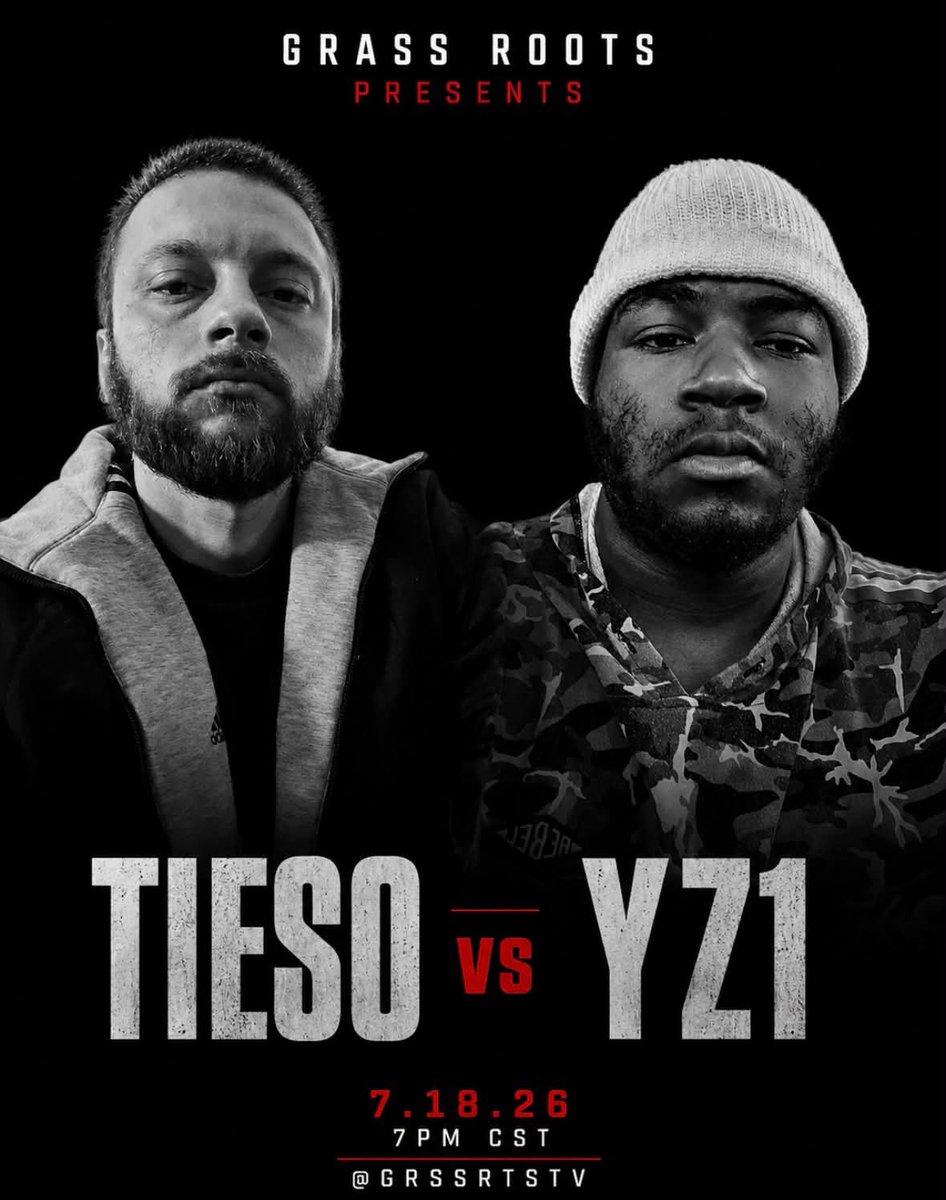 GRSSRTSTV's tweet photo. GRSSRTSTV | BLOOM | 7.18.26 | 8 PM EST
 
@Tieso619 vs @_soundawakeyz 

Streaming live on X/Twitter Spaces.
Drop your predictions in the comments.
#BLOOM #GRBLBLOOM #BattleRap https://t.co/omE6AfqV83
