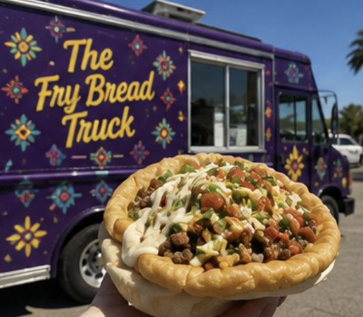 thefrybreadtrk's tweet photo. 🌵❤️ A Phoenix story told one bite at a time.

Fresh frybread, family traditions, and flavors that keep people coming back for more.

That's the kind of picture-perfect moment we love.

#TheFryBreadTruck #FryBread #PhoenixFoodies #FoodTruckLife #Thursday https://t.co/NmDISe6iB2