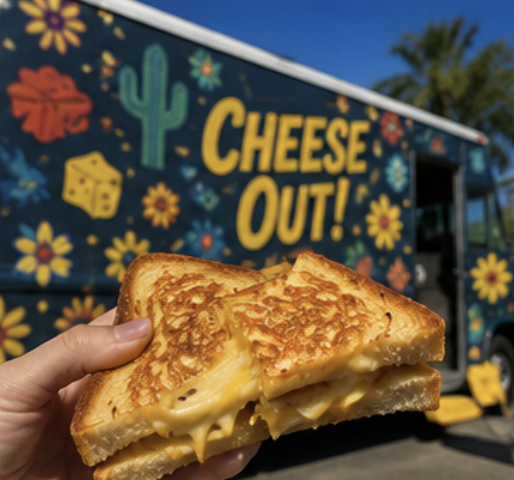 CheeseOutAZ's tweet photo. 🧀📸 Some things never go out of style.

Golden grilled cheese, good company, and a classic Phoenix evening. That's a combination worth capturing.

#CheeseOut #GrilledCheeseLove #PhoenixFoodies #FoodTruckLife #Thursday https://t.co/GjQinYBCBz