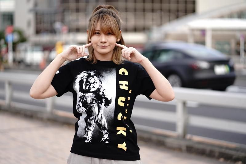 HARDCC's tweet photo. 🔪👶ホラー映画界でも屈指の人気キャラクター「チャッキー」！👶🔪
実現したチャッキーTシャツは「チャッキーの花嫁」から！
全国のホラーファンの皆様！一味違う凶悪なチャッキーTシャツを是非ご賞味あれ！
恋人同士でペアルックもいいかもね！！ 
https://t.co/r44e2bT0Jf https://t.co/0DOSoV2bzc