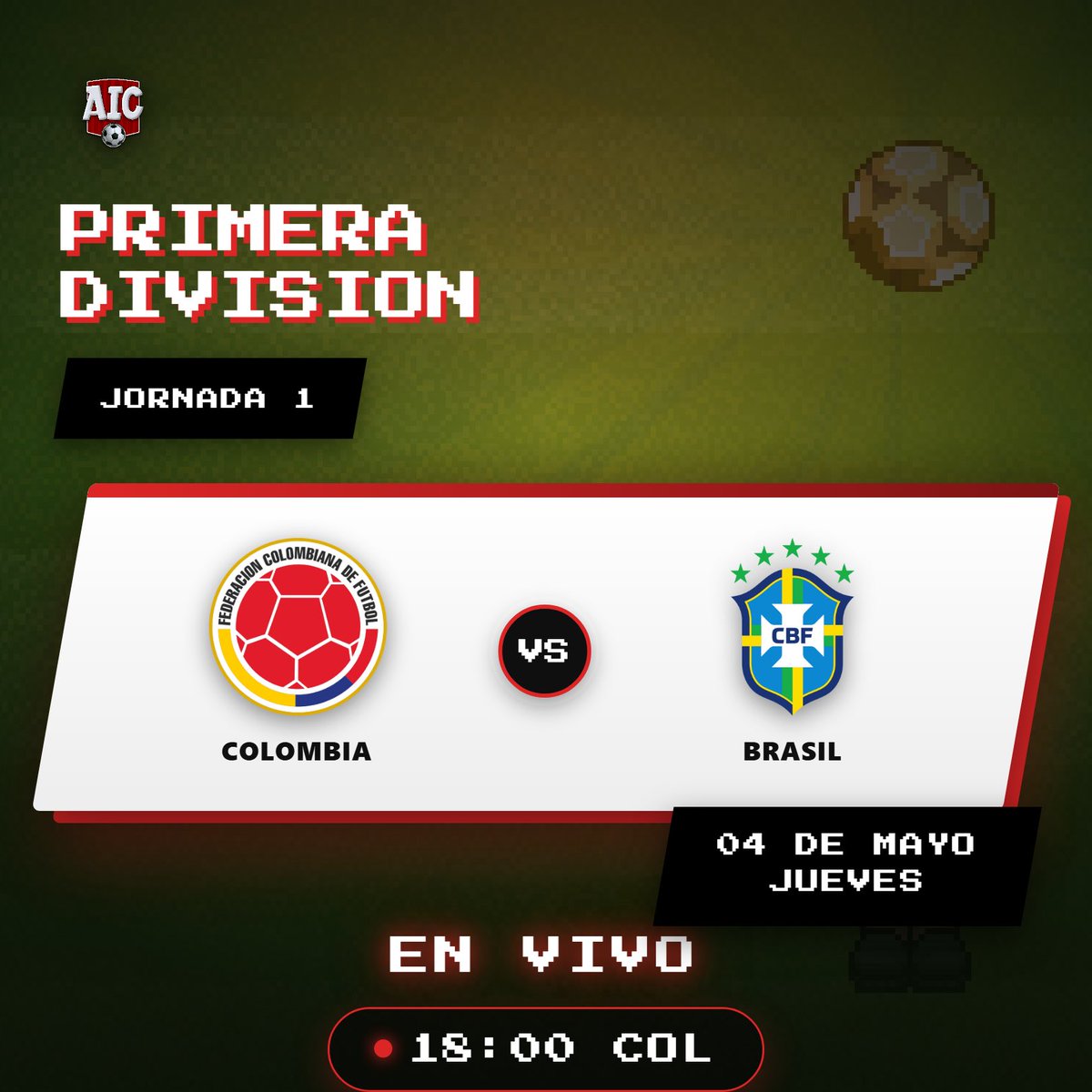 Habbo_Futbol's tweet photo. ¡HEMOS VUELTO! #AICisback
🏆 PRIMERA DIVISIÓN - J1
📅 Jueves 4 de Junio
⏰ 18:00 Hora Colombia
📍 https://t.co/CQbFxQ9ycW
👕 Brasil .BR vs Colombia .ES
🔴 Duelo entre Hoteles en nuestro gran relanzamiento, el Habbo Fútbol más vivo que nunca de la mano de AIC. https://t.co/59f21GnWdZ