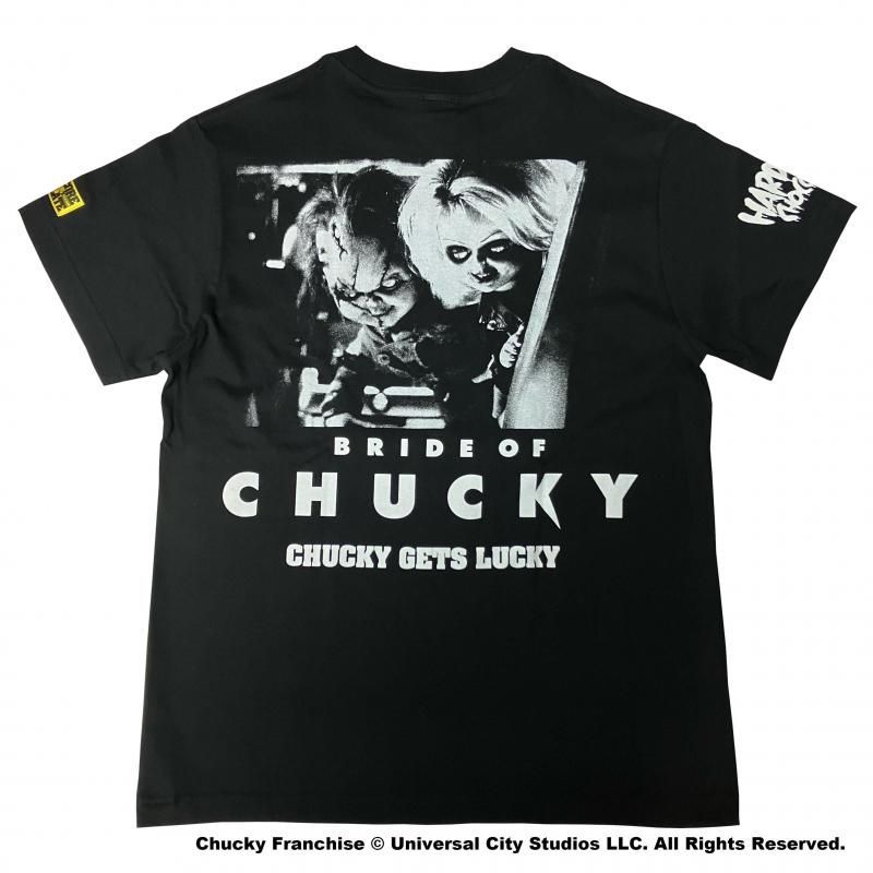 HARDCC's tweet photo. 🔪👶ホラー映画界でも屈指の人気キャラクター「チャッキー」！👶🔪
実現したチャッキーTシャツは「チャッキーの花嫁」から！
全国のホラーファンの皆様！一味違う凶悪なチャッキーTシャツを是非ご賞味あれ！
恋人同士でペアルックもいいかもね！！ 
https://t.co/r44e2bT0Jf https://t.co/0DOSoV2bzc