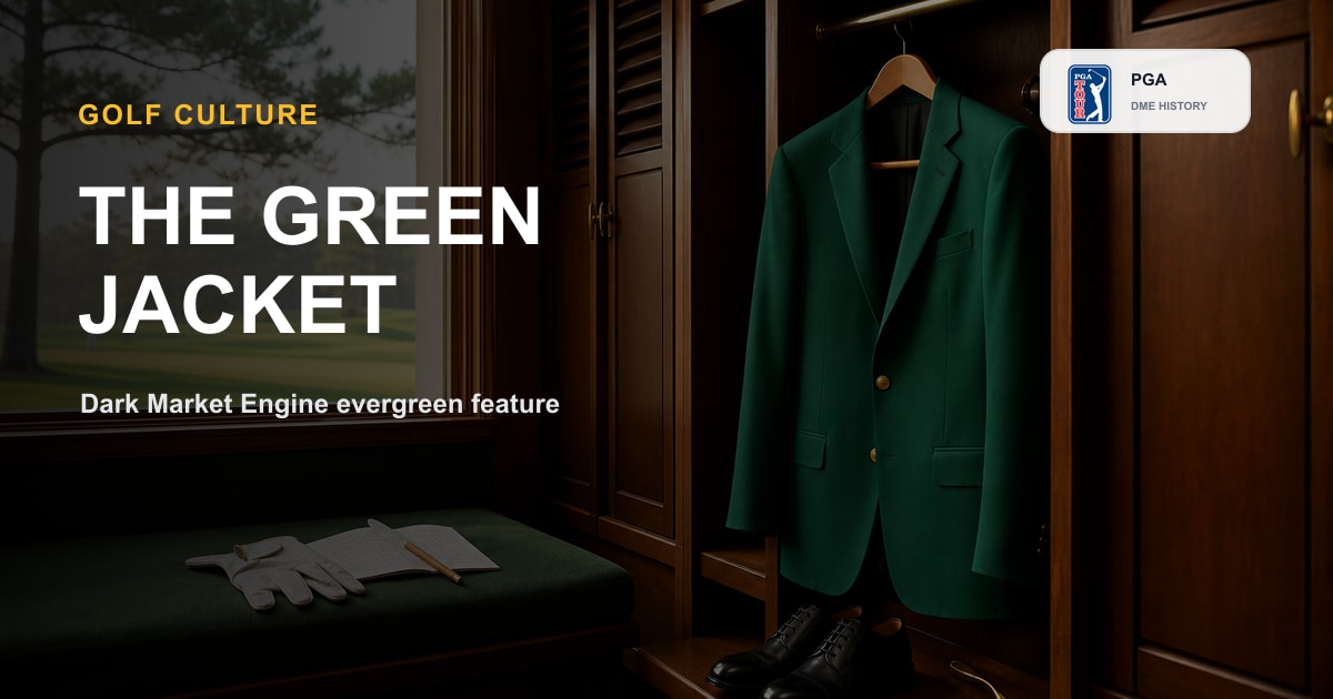 VOCsystems's tweet photo. The green jacket began as a practical club uniform. Its real power came later: a champion gets the garment, then the institution gets it back. https://t.co/54DpXC7dzj #TheMasters #Golf #DME https://t.co/wkLk1djG7e