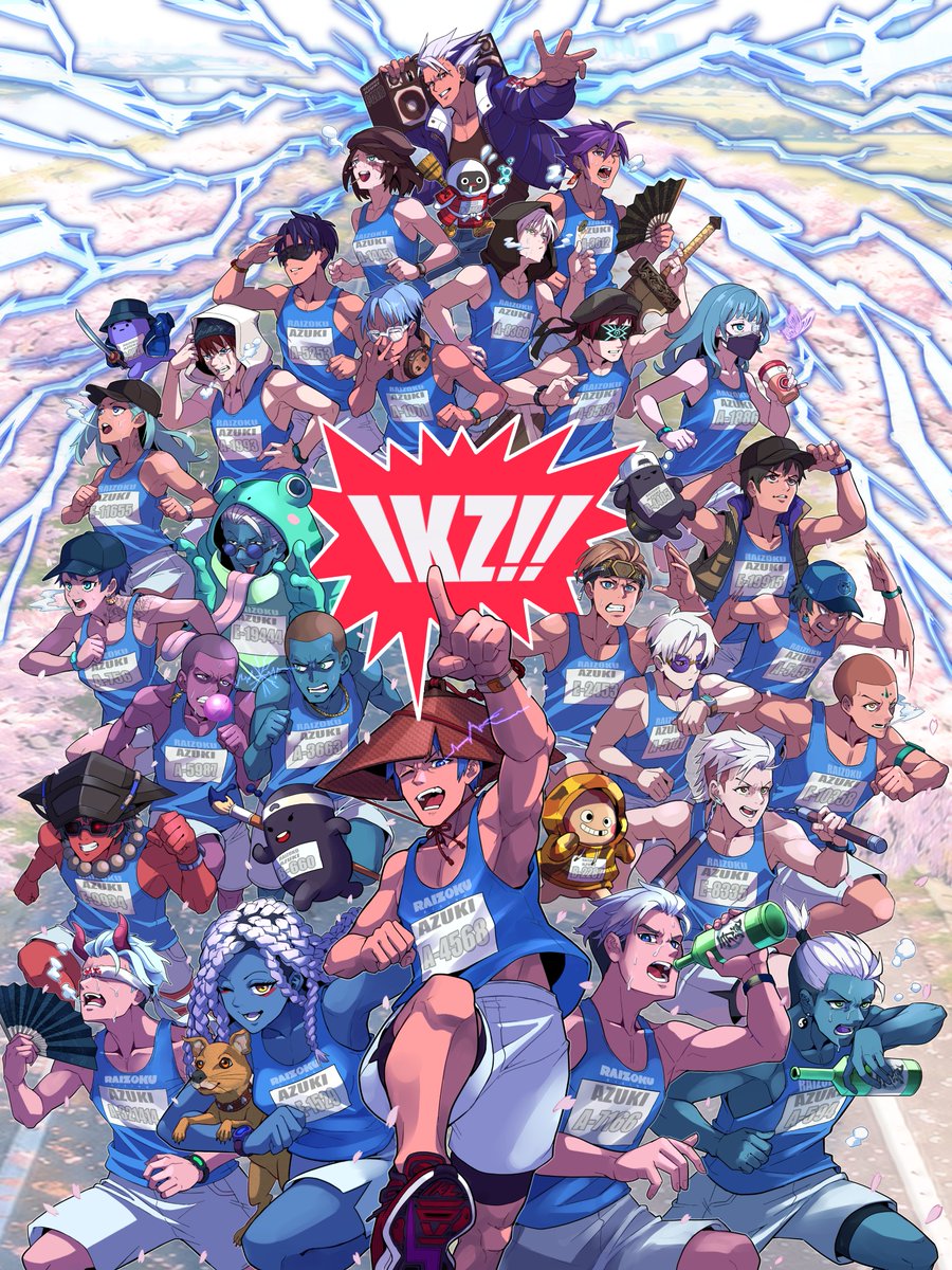 RaizokuRising's tweet photo. ⚡️ CHAMPIONS ⚡️

A massive congratulations to our incredible runners who pushed through every mile to claim victory in the DWxARC team marathon!

To celebrate, here's an official commemorative art commission capturing the raw energy, the sweat, and the electric spirit of Raizoku https://t.co/8wb7maHNsS