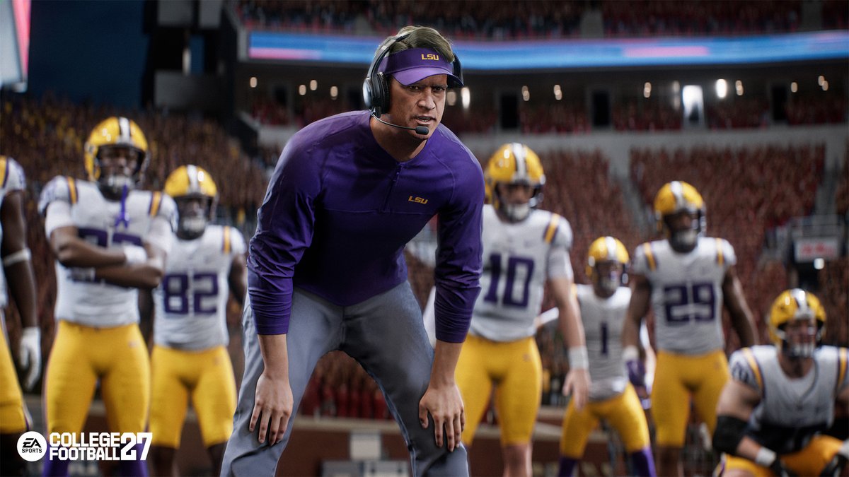 ProSimStudios's tweet photo. First look at #CollegeFootball27 👀 Thoughts? https://t.co/h2Xhq3RlS6
