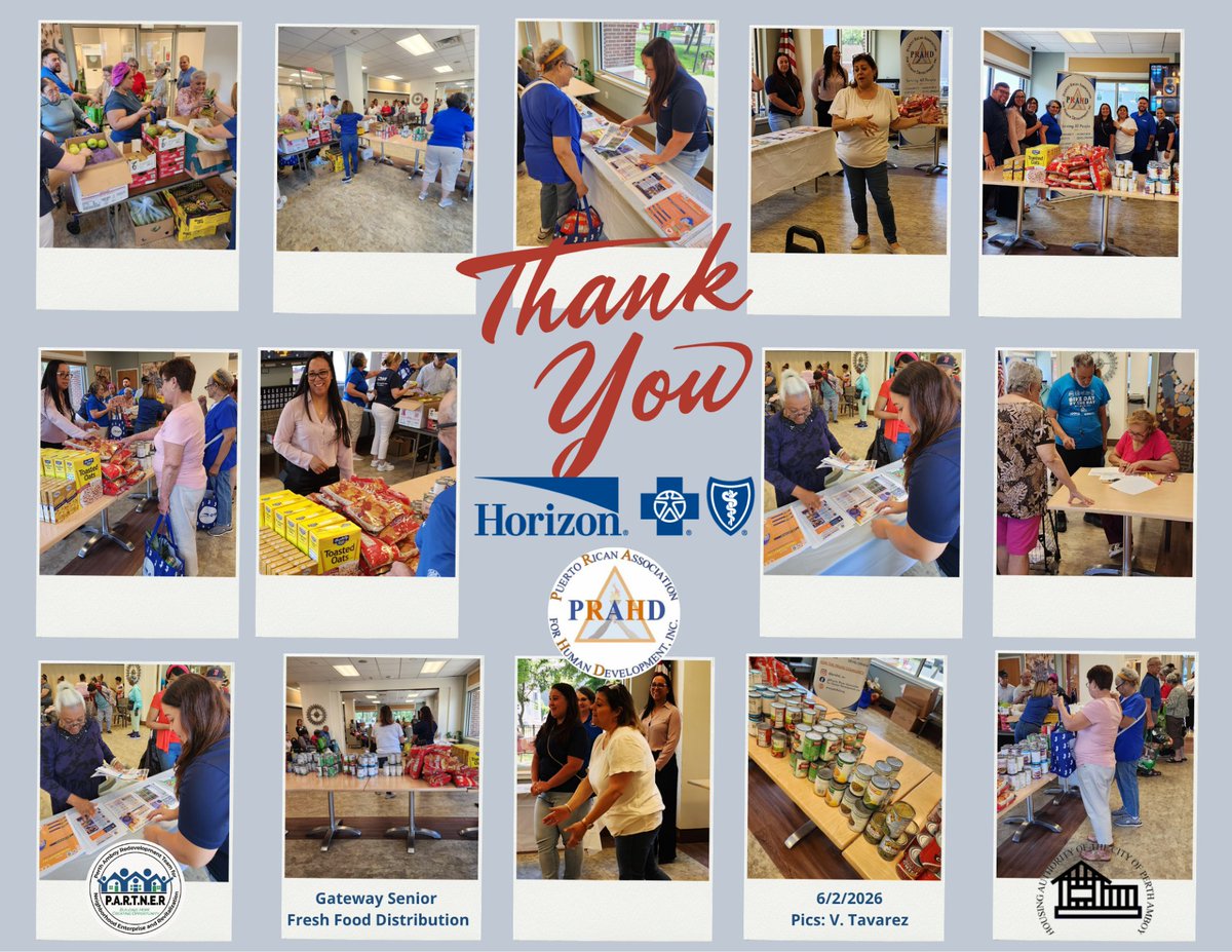 PerthE77869's tweet photo. Thank you to @HorizonBCBSNJ, PRAHD, and CWFC for partnering with PARTNER to provide fresh produce and canned goods to 46 seniors and residents with disabilities in the Gateway Neighborhood.

Together, we build a healthier, stronger community!

#PerthAmboy #GatewayNeighborhood https://t.co/VGlqfmhu9c