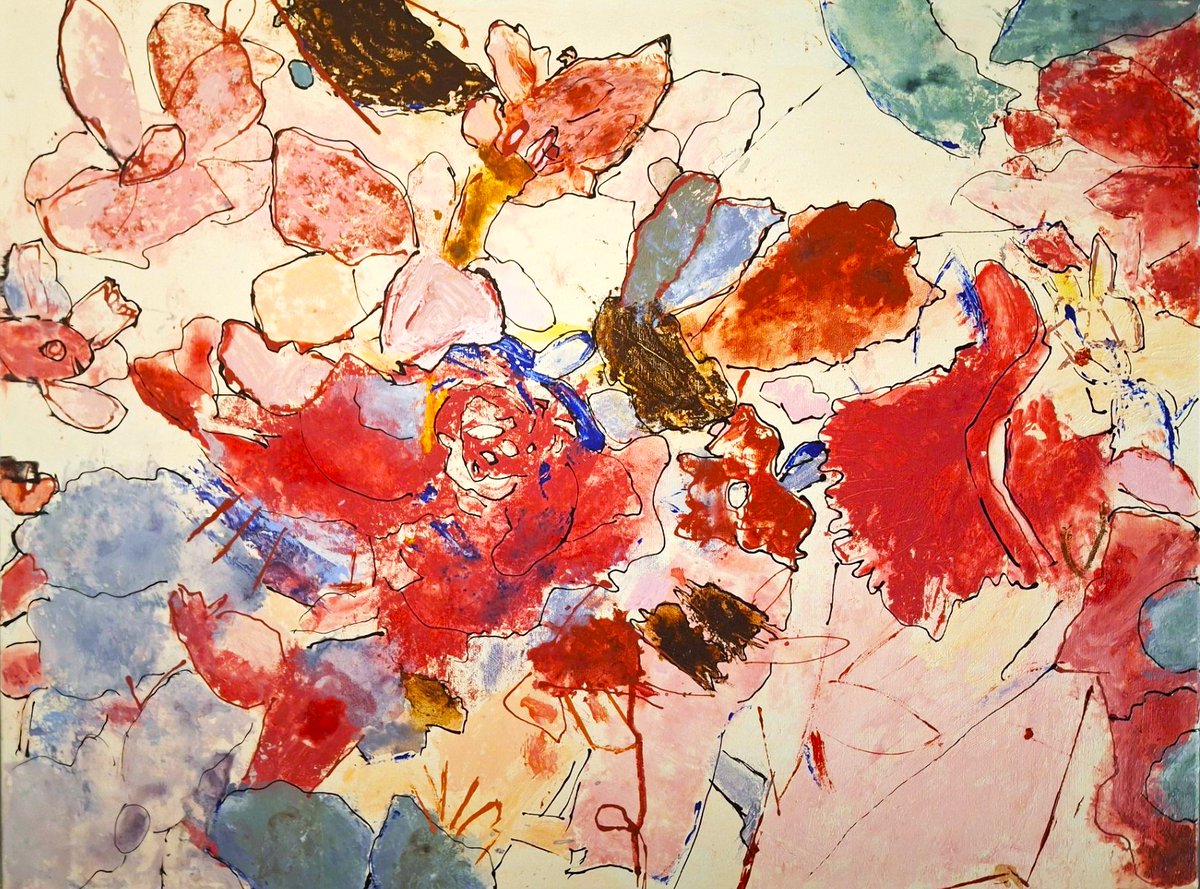PotteryWorksCLS's tweet photo. A huge congratulations to James Lash whose latest painting has been chosen by the Inclusion Art Show Committee for this years show poster. The other members of the Collective are working hard developing their latest and starting new works. So many beautiful paintings coming soon! https://t.co/6cj9y13ehC