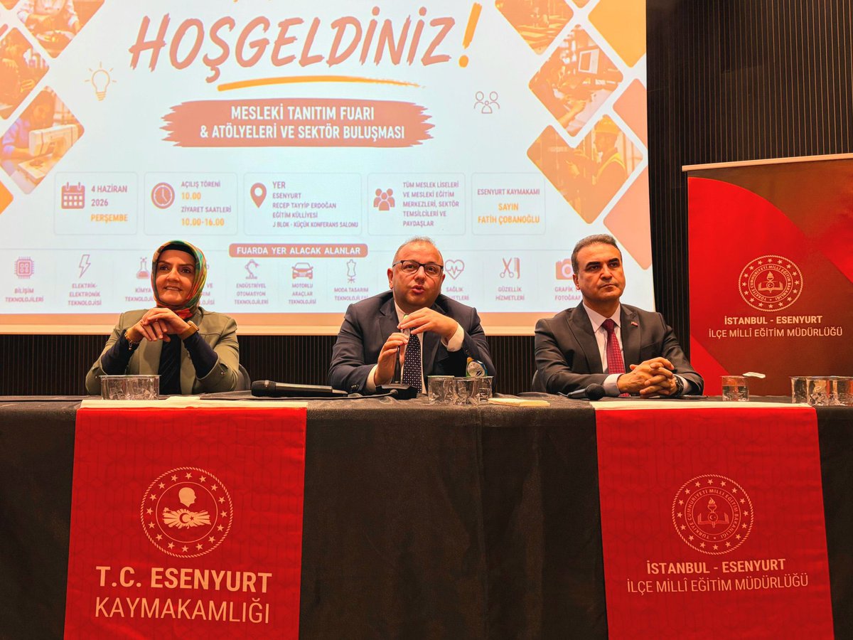 AytulumY's tweet photo. 📍Mesleki Eğitim Tanıtım Fuarı
“Dene, Keşfet, Meslek Lisesi ile Üret" başlıklı mesleki tanıtım fuarının açılışına  Kaymakamımız Sayın Fatih Çobanoğlu, İlçe Millî Eğitim Müdürümüz Tayfun Özyolcu ile birlikte katılım sağladık. https://t.co/Xy7EX1vin9