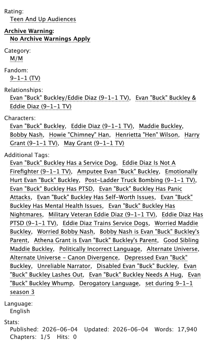 floatyourboat97's tweet photo. 🐕‍🦺 The Shepherd and the Stray 🐕‍🦺

❤️‍🩹 9-1-1/buddie au
❤️‍🩹 buck loses his leg after the ladder truck explosion, reluctantly gains a service dog, and falls in love with her trainer, eddie
❤️‍🩹 pls read tags/author's note!
❤️‍🩹 ch: 1/5
❤️‍🩹 wc: 17.9k
❤️‍🩹 rating: T

🔗https://t.co/aMEM7dqGyZ https://t.co/ZgSltveUtw