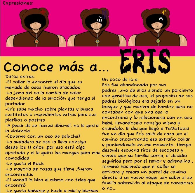 Ozzs_Vaz01's tweet photo. #TuDistopia 
Un poco de información extra para que puedan entender un poco más de mi personaje 💪🏽🐻 https://t.co/EBptbyAJNV