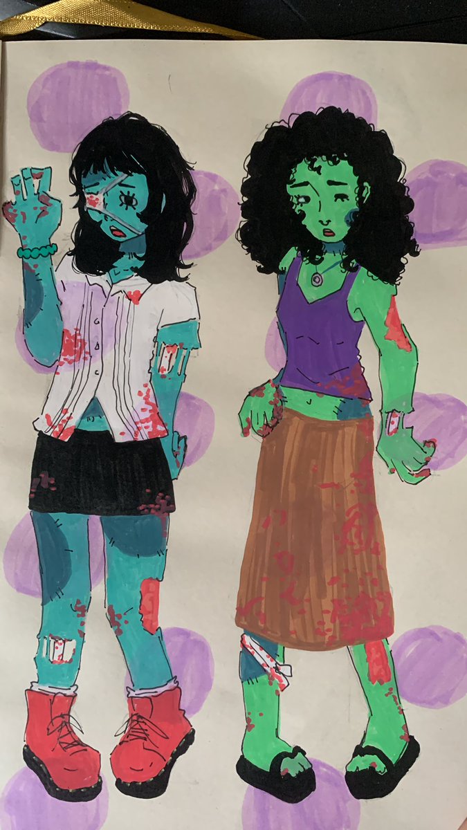 debobagens's tweet photo. eu e @paratriz 🧟🧟 https://t.co/IH0BdObQuT