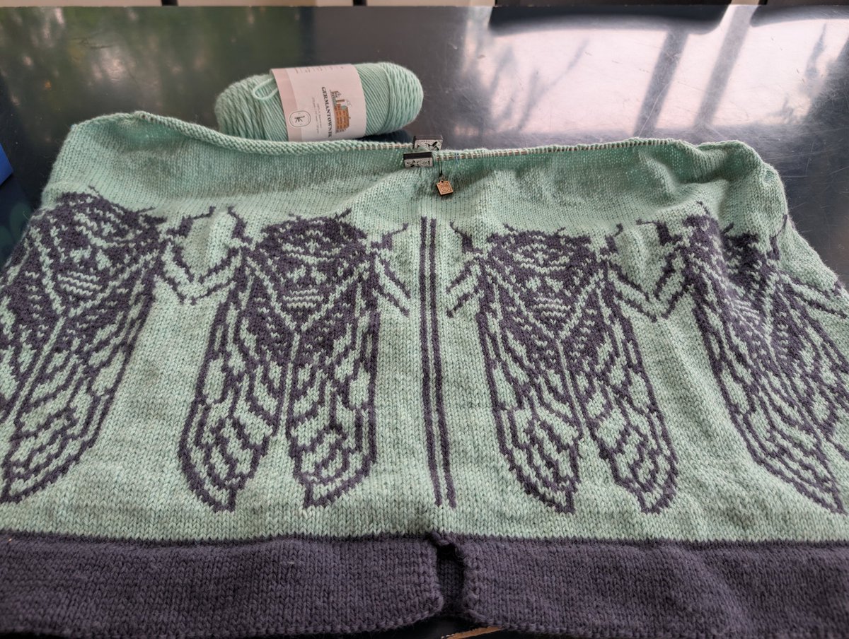 DigitechMakes's tweet photo. I don't post here (or most places tbh) much anymore but here's the cardigan I been working on https://t.co/7kAJqE2Fiu