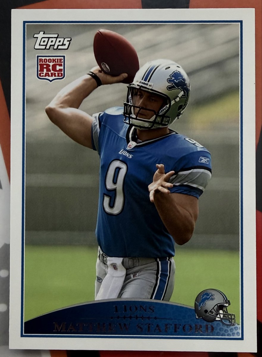 Foustma2's tweet photo. @ToCollecting @84baseballcards @CardPurchaser Matthew Stafford RC $10 shipped. https://t.co/INfFnxmrcB
