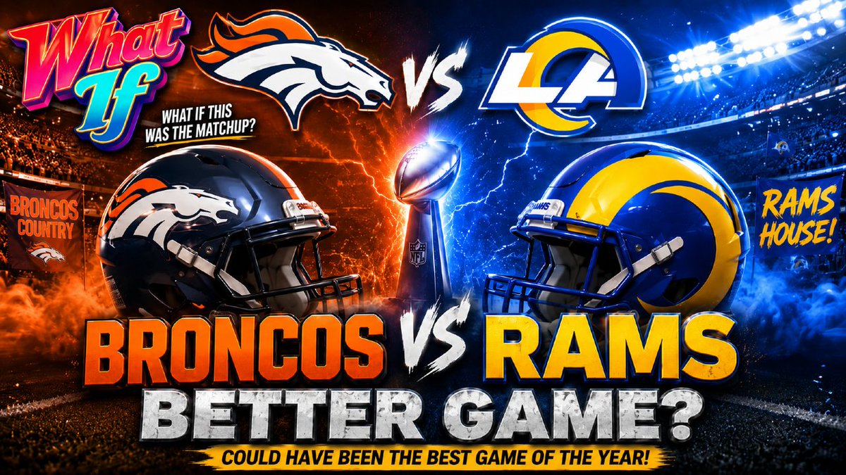 MutGeezer's tweet photo. WHAT IF the Broncos played the Rams in the last Super Bowl? WHO WINS?
https://t.co/vgGDvsZ2FP https://t.co/GRHe5cKIq8