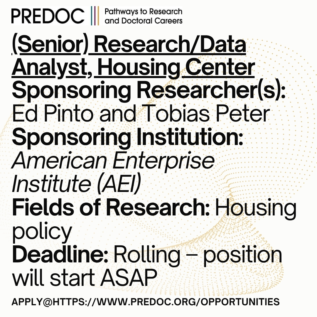 Openings at @AEI Learn more at https://t.co/IKTMHaL8qi