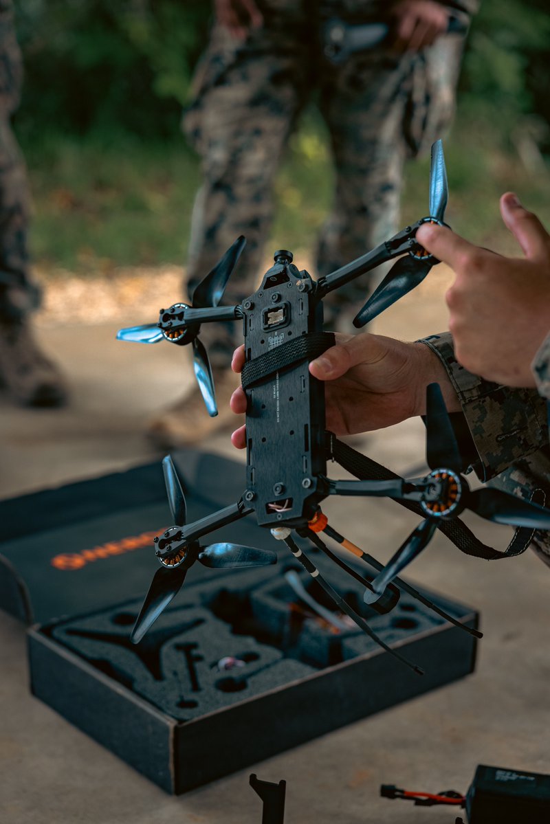 PacificMarines's tweet photo. Combat Evolved 🛰🎯

#PacificMarines with @3d_Marine_Div use a Neros Archer #attackdrone to impact targets on a live-fire range on Camp Schwab, Okinawa, Japan, May 28, 2026.

📸: Cpl. Joaquin Dela Torre | @USMC 

#3rdmardiv #combatpower #IIIMEF #MarinesInAction https://t.co/3a4EcYzR46