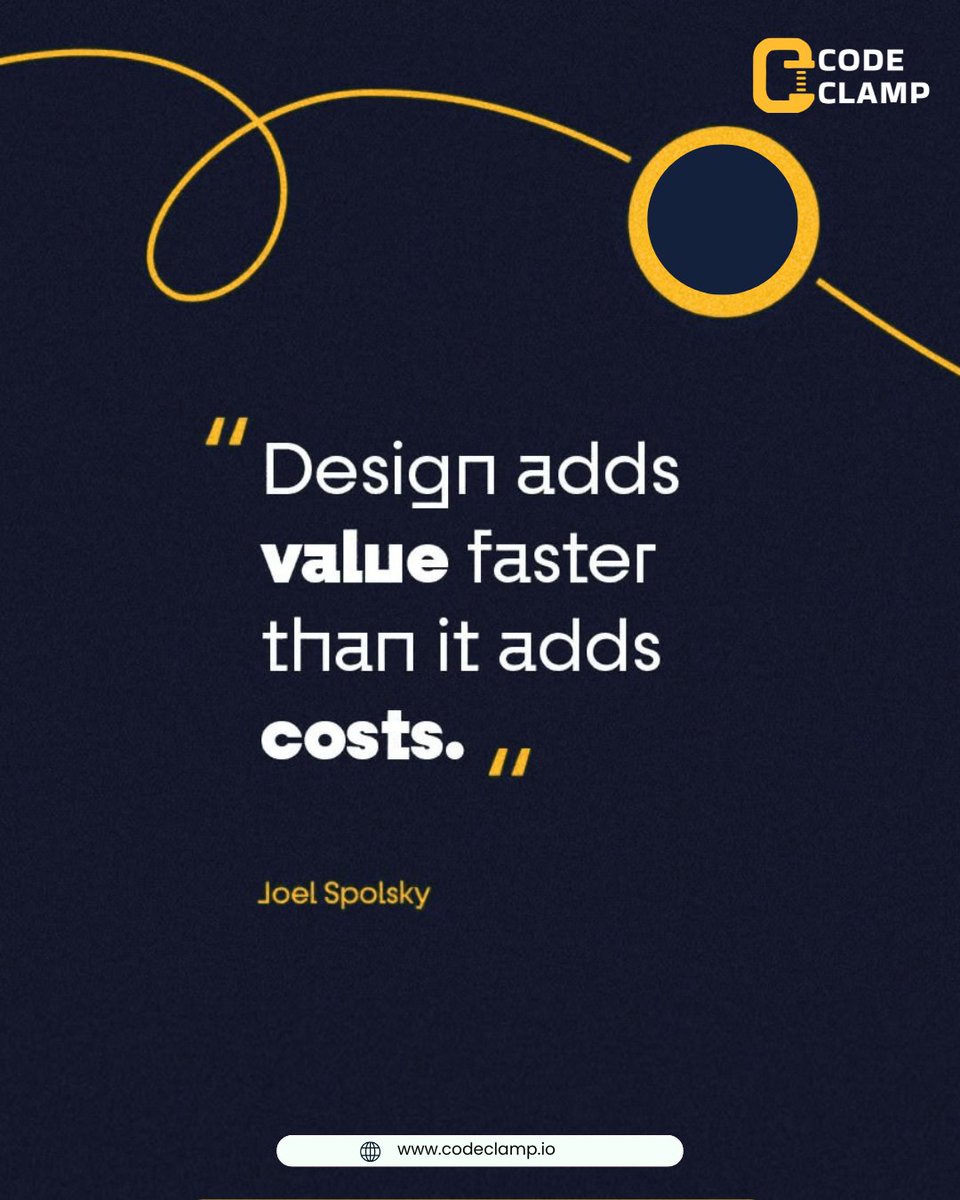 code_clamp's tweet photo. Great design is an investment, not an expense.
At @code_clamp, we create experiences that build trust, strengthen brands, and drive measurable growth.
#CodeClamp #GraphicDesign #UIUXDesign #DigitalDesign #UserExperience #BusinessGrowth #CreativeAgency #Branding #WebDesign https://t.co/0TuRKHgves