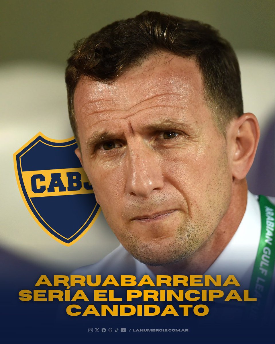 lanumero12comar's tweet photo. 👤 RODOLFO ARRUABARRENA sería el PRINCIPAL CANDIDATO para ser DT de BOCA

¿Qué te parece? https://t.co/L35T4Wk8oN