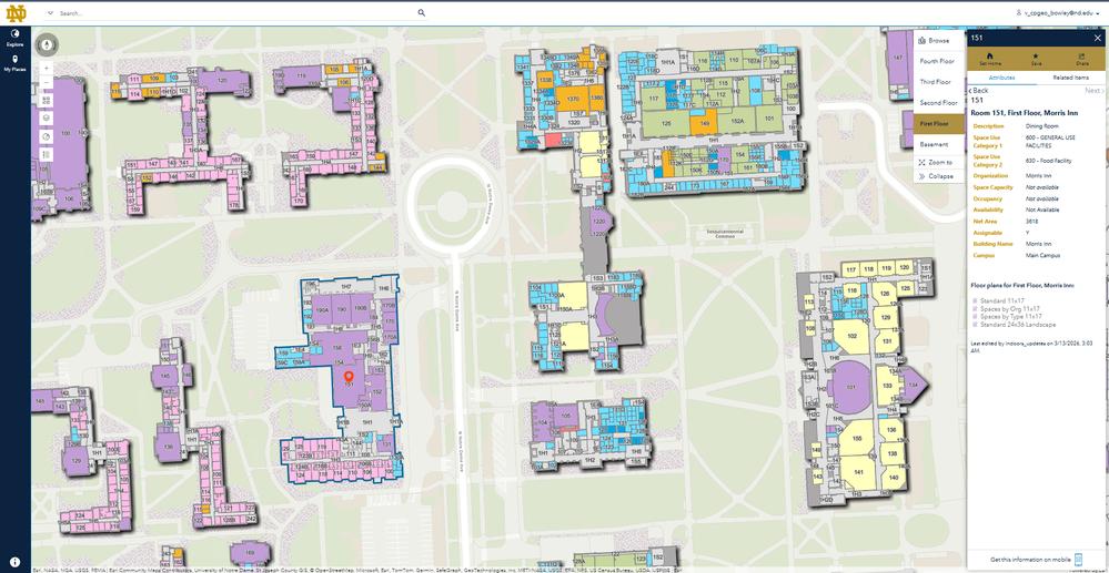 SpatialAce's tweet photo. Managing 11.5M sf of space across 10 global campuses requires a robust, modern solution. Here's how the Univ. of Notre Dame partnered with #Cloudpoint #Geospatial to migrate to #ArcGIS Indoors 🗺️
https://t.co/SlKU32s7Xy
#GIS #Esri #GPN #IFMA #facilities #facilitymanagement https://t.co/FTWmee4u9y