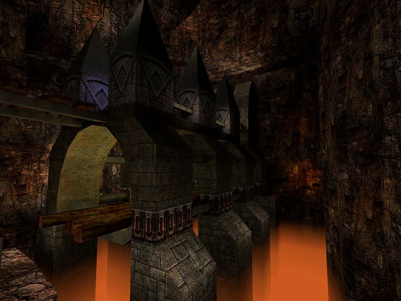 kinjalkishor's tweet photo. Rare screenshots of Painkiller's very early maps from 2001 - basically Quake 3 https://t.co/yaIDtUqmcB