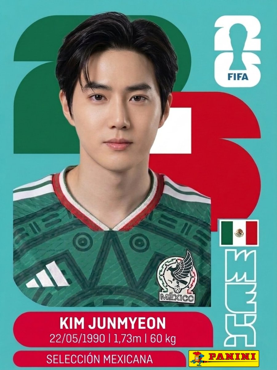 chen_mexico's tweet photo. [HELLO TwentyOne]

🏆 COLLECIÓN DE TARJETAS MUNDIALISTAS #EXO ver. 🏆 

TAERJETA 2/9

⚽️ Jugador 01:  KIM JUNMYEON 

🔹️Descarga aquí:
https://t.co/ULzUibYsYC

Coleccionalas todas y arma tu álbum mundialistas EXO-L ✨️

Más info aqui ⬇️:
https://t.co/XSb2cYZFiV

Team Soondingie https://t.co/VUSTWlH0HC