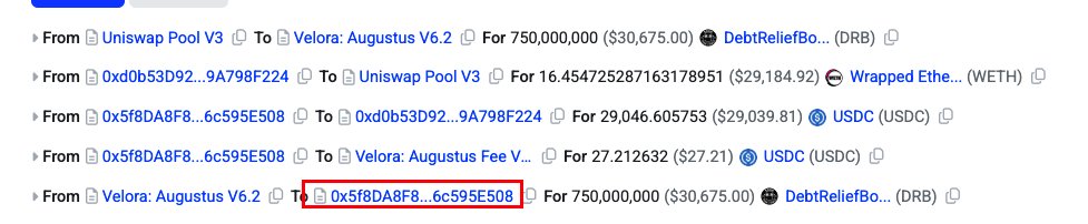 TonySopraNFTo's tweet photo. . @0xDeployer @bankrbot bought 750M debtreliefbot:native 

Seems the strategic buys for $BNKR treasury started

https://t.co/DYNaOtS1jg https://t.co/dub0SAW3PS