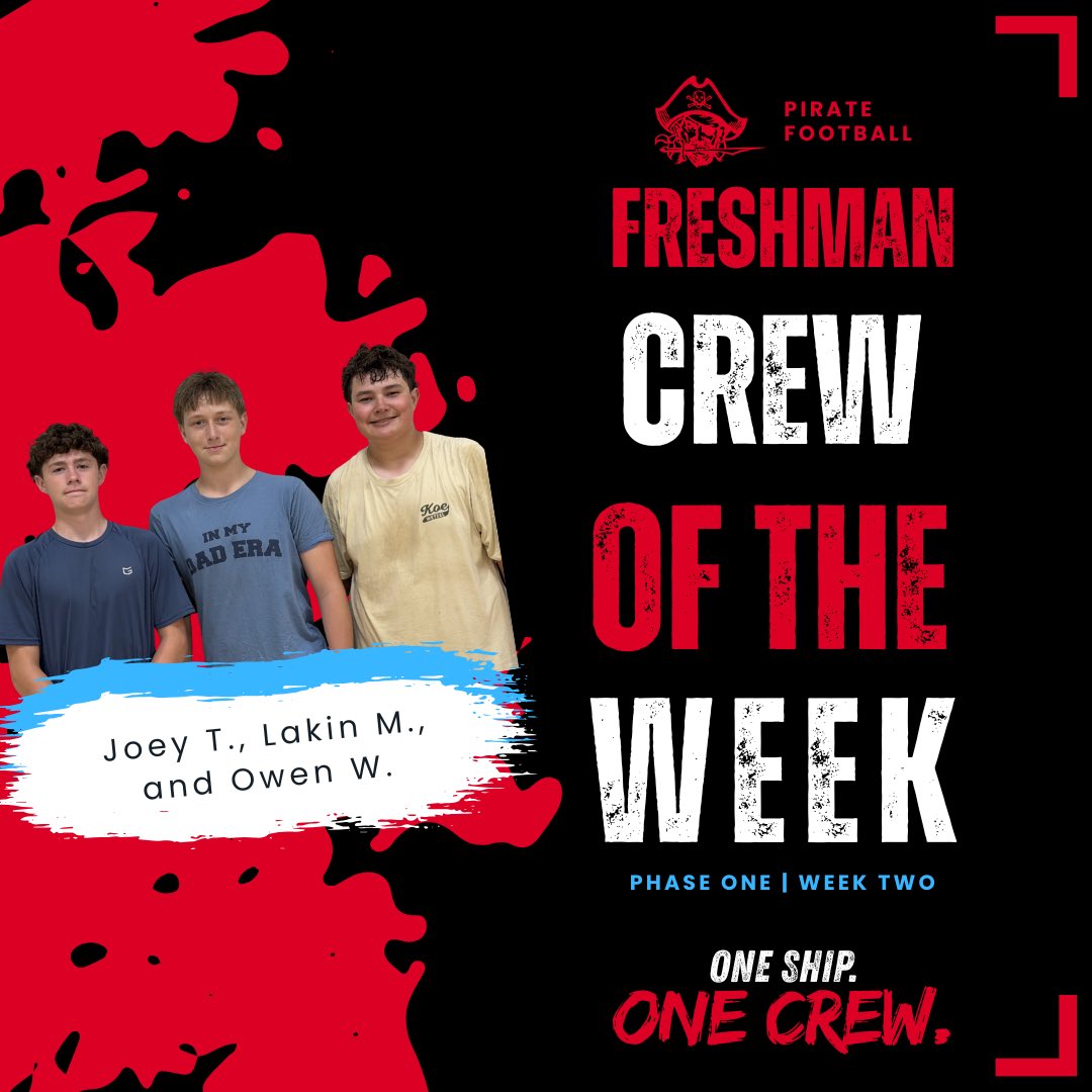 1Ship1Crew's tweet photo. Another great week working together as one ship and one crew!  Keep raising the standard gentlemen!  Congratulations to Crew of the Week: Dreager, Carter, Wes, Andrew, Owen, Joey, and Lakin! https://t.co/5yrvMKB1zk