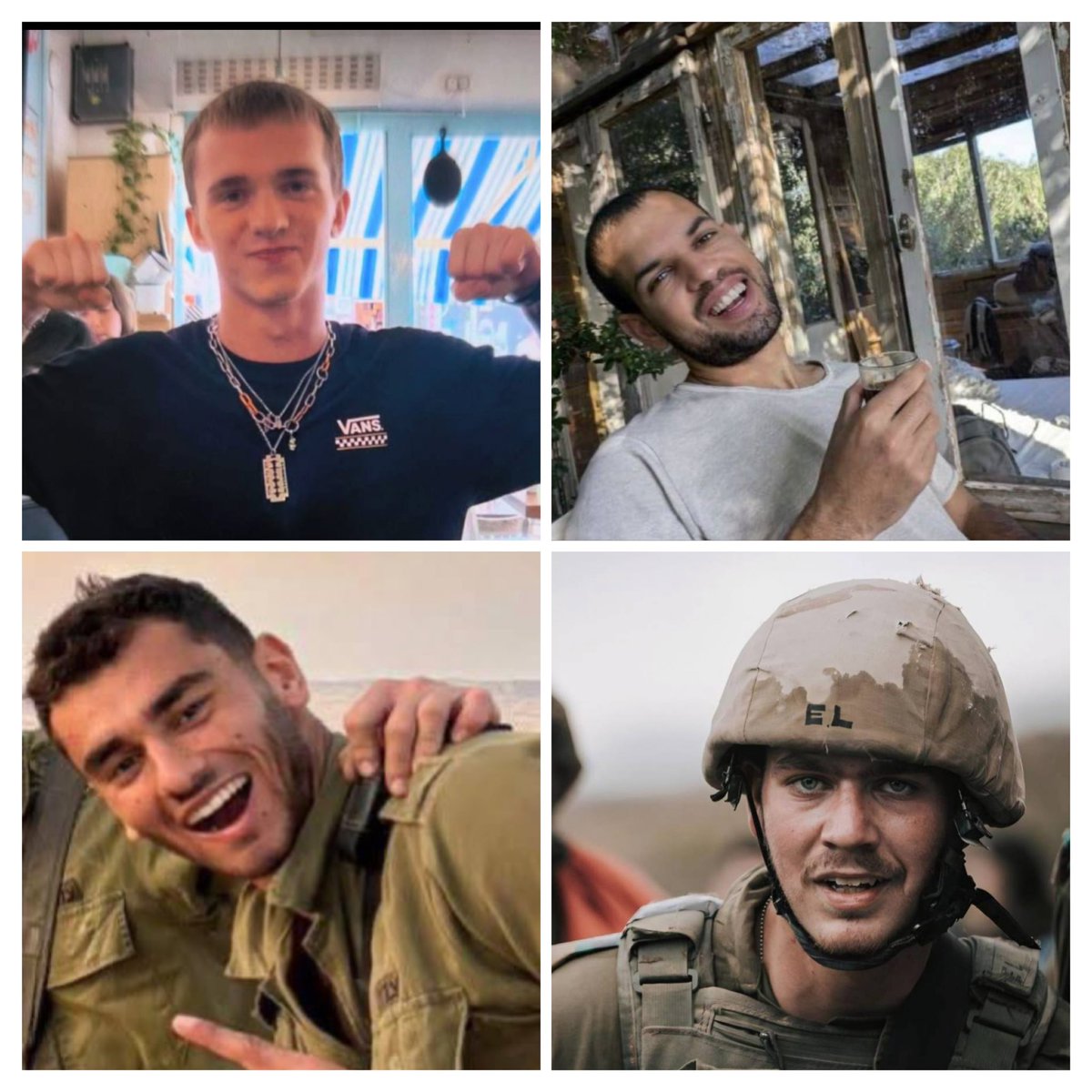 yehodavald's tweet photo. מיכאל מאשקלון
אדם מראש העין
אורי מתל אביב
איתן ממשמר השבעה.

ארבעה לוחמים גיבורים שנפלו השבוע במלחמה של מדינת ישראל על תקומתה.

החיוך המאיר הזה שלהם שיישאר 
רק בתמונה,
המשפחות שחייהם ישתנו לעד,
מזכירים לנו כמה אנחנו צריכים כחברה וכמדינה להיות ראויים להם.
יהי זכרם ברוך. https://t.co/X0W0yiK9mW