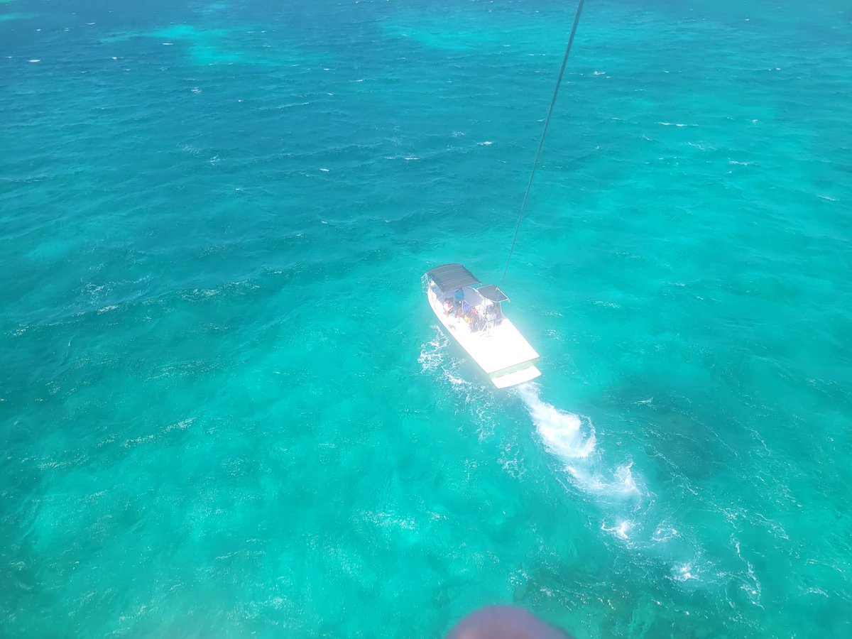 CmdrCyrus's tweet photo. Went parasailing today! Woooaaahh so high! https://t.co/1S5gzO2E2f