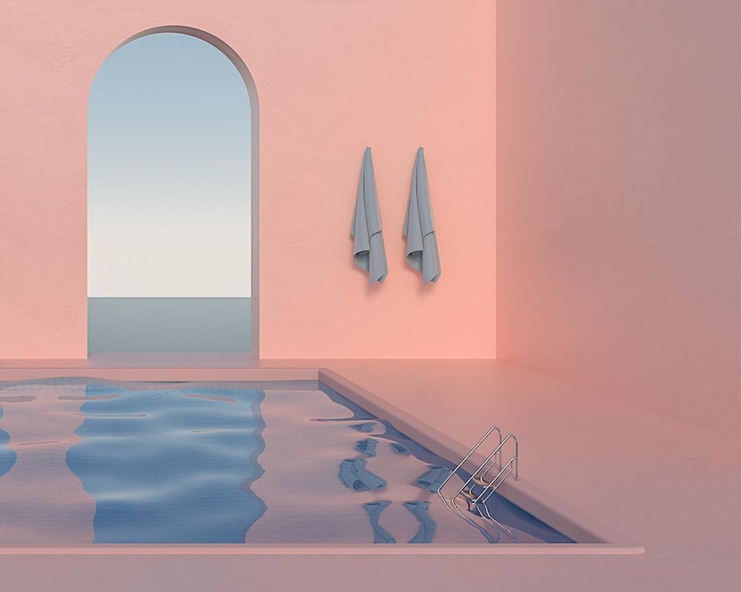 random_snakes's tweet photo. Yes! Liminal Poolcore is a thing! I especially like this look in dreamy pastel colors! 🤩🌊 #liminal #backrooms https://t.co/AEIh2AXcVN