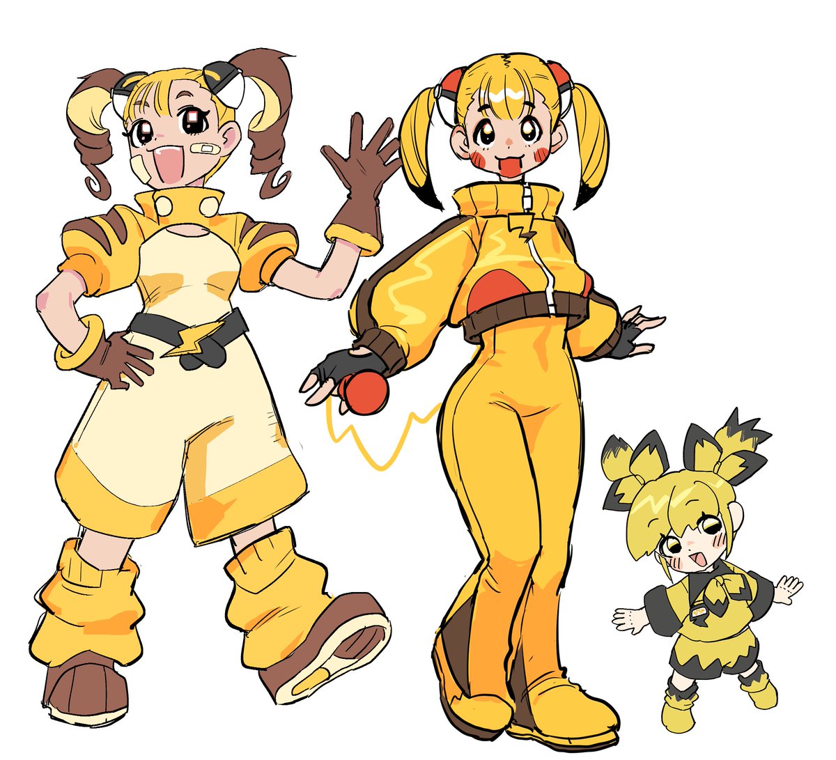 oshirimarsh's tweet photo. 擬人化　ピカ族 https://t.co/6ln1RVtMQ1