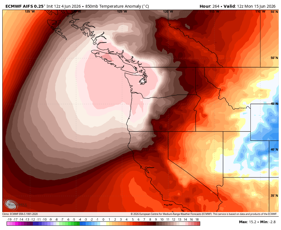 vlad_rad's tweet photo. The @FIFAWorldCup games are gonna cook in Vancouver this June.🥵 
#BCHeat #BCWx #BCStormWatch #PNW #Heatwave #Vancouver #FIFA https://t.co/Rr7L18QpaW