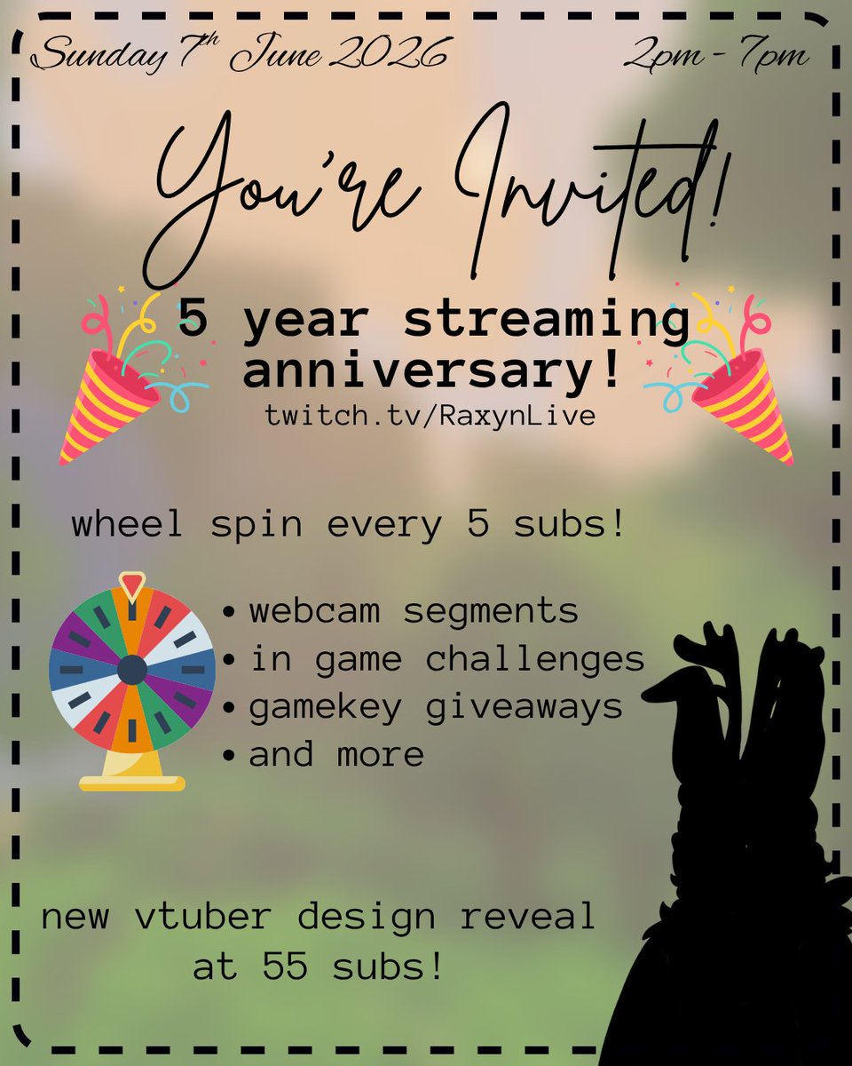RaxynLive's tweet photo. see you there! https://t.co/kvphIHd3tO