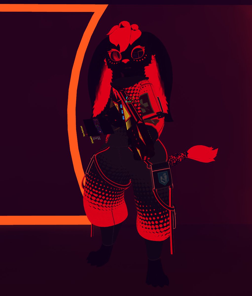 SirNate519's tweet photo. Furality Ultra is live and so is the drip. 
You see me in furality events or in the Laserdome lobbies don't be afraid to say hi. 
Clothes made by @wolfy527 
This Hobkin is part of the public one I made so try it out.
#Hobkin #Furality #Laserdome #Vrchat https://t.co/EQyO27hajK